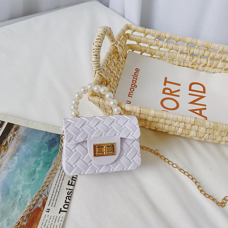 Fashionable Childrens Mini Pearl Handbag Waterproof And Lightweight For Daily Use