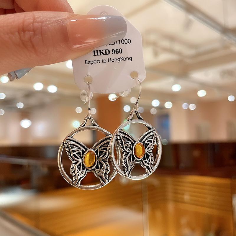 Bohemian retro tassel earrings with fashionable ethnic style and temperament, ear hooks with a niche and high-end feel, versatile earrings