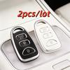 2pcs/lot Car Key Case Covers for Hyundai Kia Tucson Sonata Santa FE Carens 3+1 Buttons