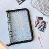 Ins Style A5 Laser Star 6-Hole PVC Loose-Leaf Zipper Binder: Planner, Photo Album, Card & Jewelry Storage