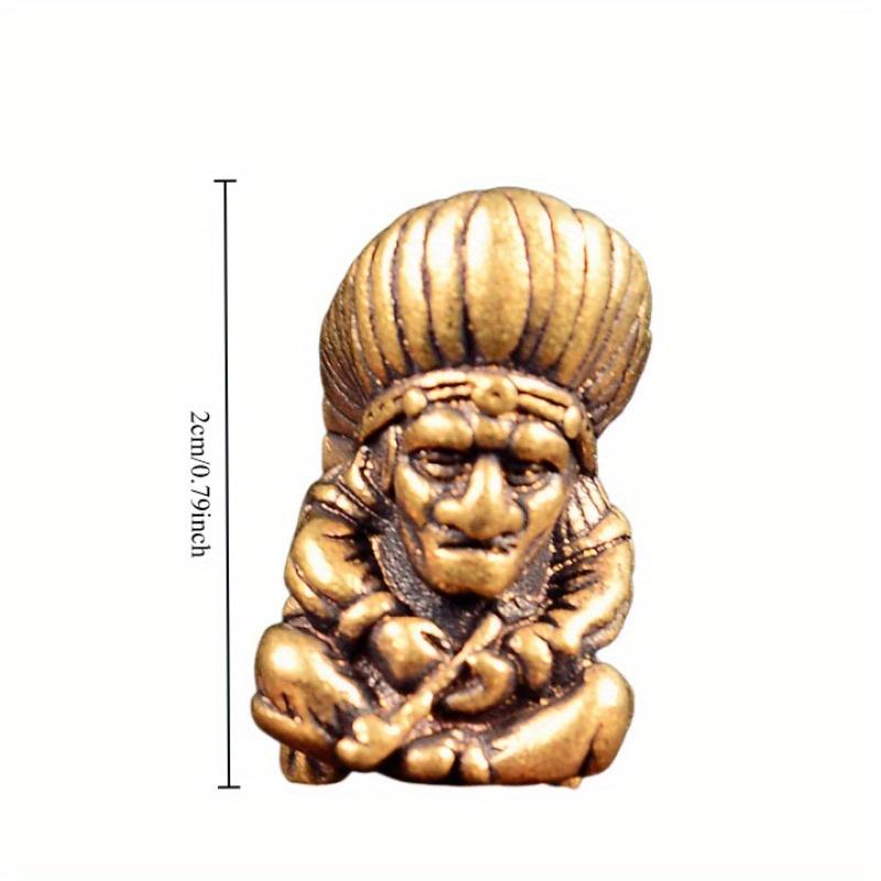 Indiański Starszy Wódz Mosiężna Koralik Noża DIY Bransoletki Breloczek Akcesoria Ręcznie Robiony Tkany Sznurek Wisiorek Retro Zawieszki