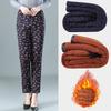 Winter Middle-aged and Old Women's Camel Wool Cotton Pants Mom Elastic High-waisted Piled Three-layer Cotton Pants Grandma Thickened Thermal Pants