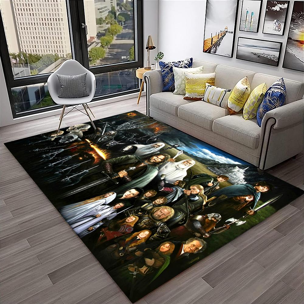 Movie L-Lord of The Rings H-Hobbit Area Rug,Carpet for Home Living Room Bedroom Sofa Doormat Decor,kids Play Non-slip Floor Mat