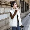 Down Cotton Clothes, Vest, Women's Stand-up Collar Cotton Vest, Autumn and Winter New Versatile Vest, Warm Large-size Vest