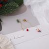 Snowflake Christmas Earrings Korean Style Earrings Female Ear studs Asymmetrical Dangle Earrings