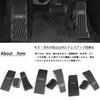 BOYOUS Mazda Exclusive Aluminum Pedal Covers Brake Footrest Accelerator Pedal Set No Tools Required Logo Included Scratch and Stain Resistant CX-60