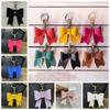 Korean Style Bowknot Leather Keyring Luxury Bag Pendant Creative Pu Key Chain  Gift