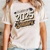 Maglietta Senior 2025 Retro Anziani Classe di Diploma Scuola Superiore College
