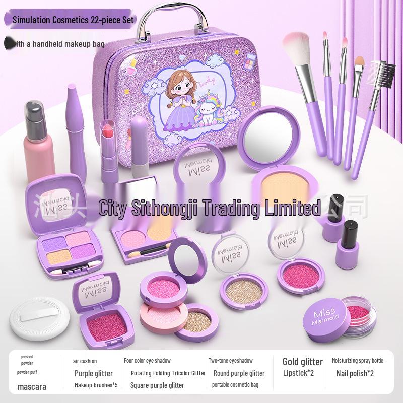 Tocador de Juguete para Niñas con Maquillaje y Joyas, Incluye Bolso de Princesa