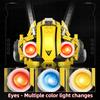 Moc 5 In 1 Electric Rc Intelligent Screen Led Robot Fighter Off-Road Vehicle Bulldozer Model Diy Building Block Children'S Toy