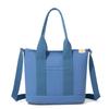 16oz Japanese-Korean Style Women's Tote: Single Shoulder, Crossbody, Large Capacity, Simple Canvas Handbag