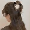 Elegant Rose Shark Clip: Stylish Chinese-Inspired Hair Accessory for Buns