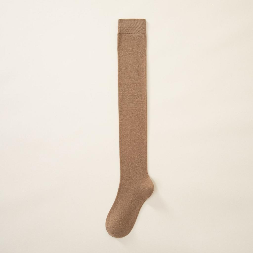 Micro-Pressure Knee Socks Children'S Autumn And Winter Cotton Stockings Solid Color Japanese Thin Jk Calf Socks Boneless Stockings Thin Legs