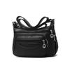 NICOLE & DORIS Women's Lightweight Waterproof Soft Leather Shoulder Bag with 5-Layer Design, Multi-Pockets, Retro Design, Anti-Theft, Crossbody Bag,