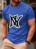 Simple Ny Logo Prints Men TShirt Cotton Summer Soft Oversized Tops ONeck Short Sleeve Comfortable T Shirt Casual Male Clothes