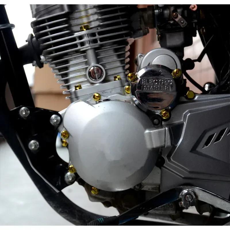 30pcs 1.4/1.2/1/0.8CM Motorcycle Modification Head Cover Accessories Screw Decorative Parts Nuts Nut Cover Accessories