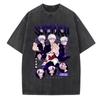 Anime Jujutsu Kaisen Bedrucktes T-Shirt für Herren und Damen Gewaschenes T-Shirt Hohe Qualität Vintage Baumwoll-T-Shirt Harajuku YK Tops