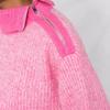 Ganni Ss22 Long Sleeve Pullover Wool Sweater Women sweater Pink K1614-530