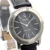 Used SEIKO PRESAGE 1N00-1E90 Watch Quartz Ladies Silver Balck Dial Round Y2K 00S Seiko Presage Watch Quartz Ladies Round Silver Black Dial Vintage