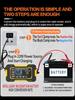 Car Battery Charger 12V 6A Touch Screen Pulse Repair LCD For Auto Moto Fast Power Charging Wet Dry Lead Acid Digital LCD Display