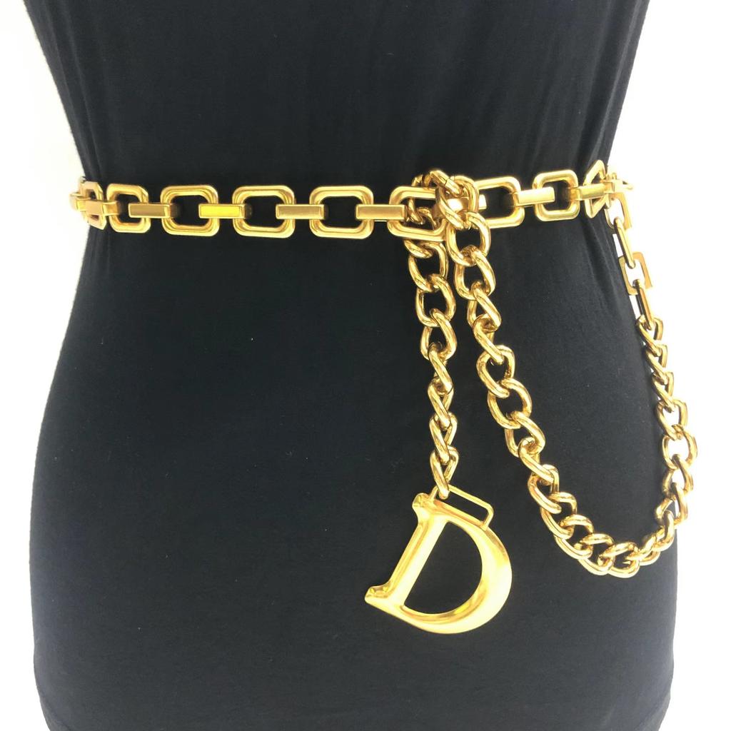 Niche Metal Waist Chain Decoration High-end Skirt Accessories Small Fragrance Style Thin Belt for Women