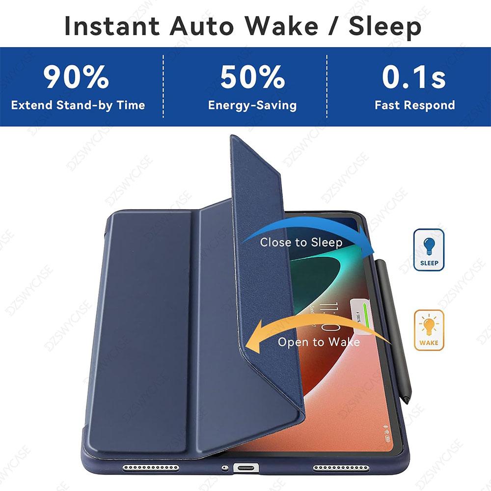 Case for Mi Pad 5/5 Pro 11 Inch , Smooth Front Cover and Soft Back Cover, Auto Wake/Sleep, Lightweight Cover