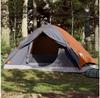 Wasserdichtes 2-Personen-Campingzelt Vidaxl grau-orange