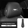 PPWE7 1/2PCS Leather Car Seat Headrest Protective Cover Auto Interior Accessories For Ford Escort KA Flex Everest KA Expedition Falcon
