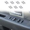 7X Door Window Lift Button Trim Decoration Cover for Ford F-150 2009-2014 Chrome