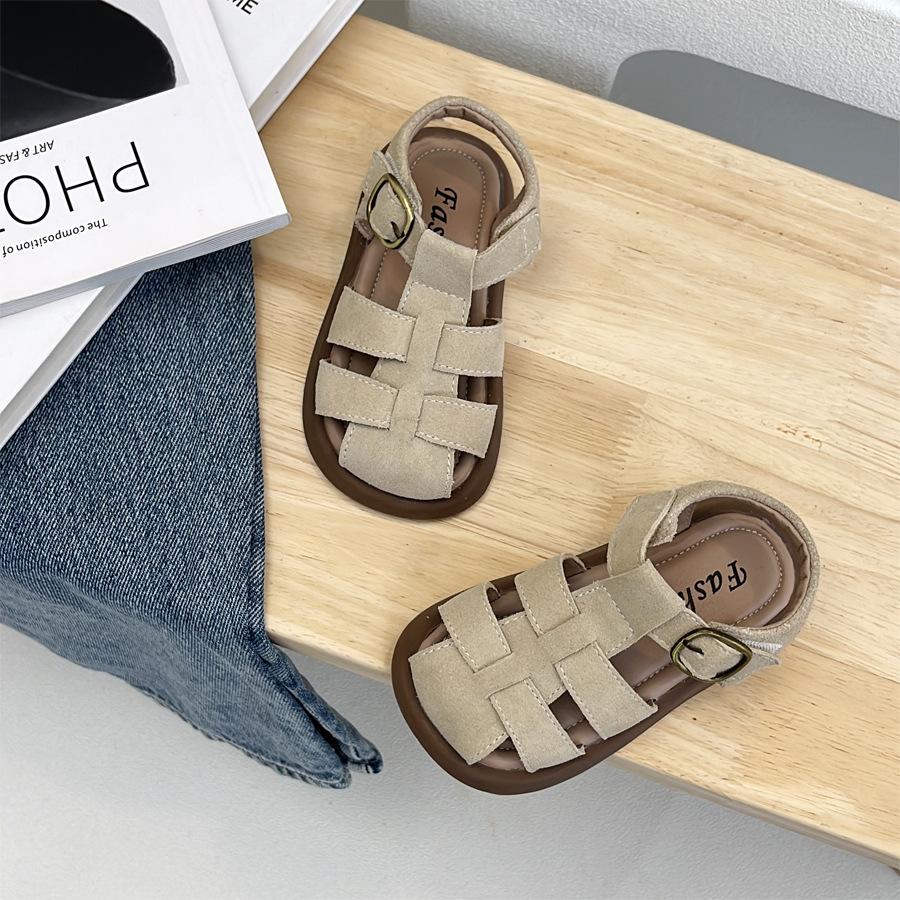 Fashion Girls' Shoes Summer New Kids Sandals Anti Slip Boys' Shoe Soft Soled Child Beach Shoes Minimalist Girl Sports Sandals