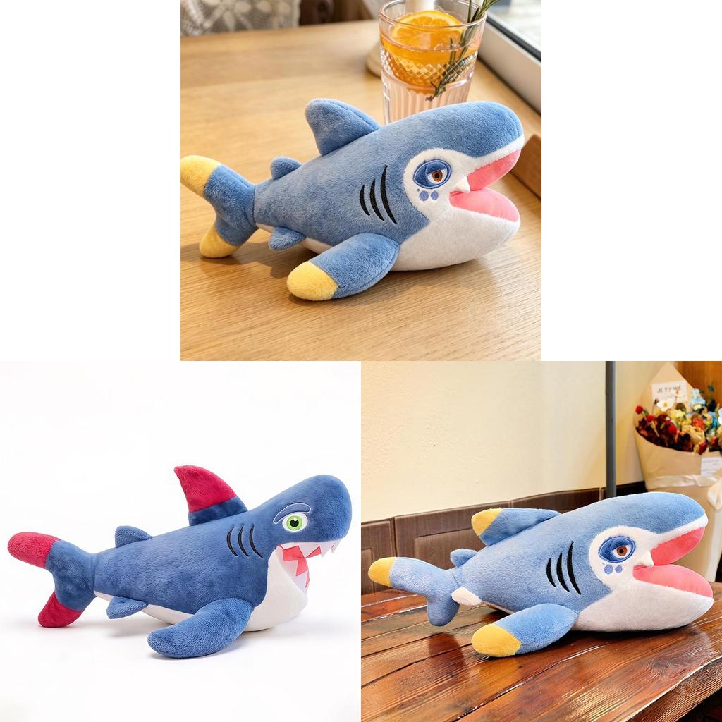 Shark Plush Toy With Pp Cotton Filling For Kids And Teens Gift