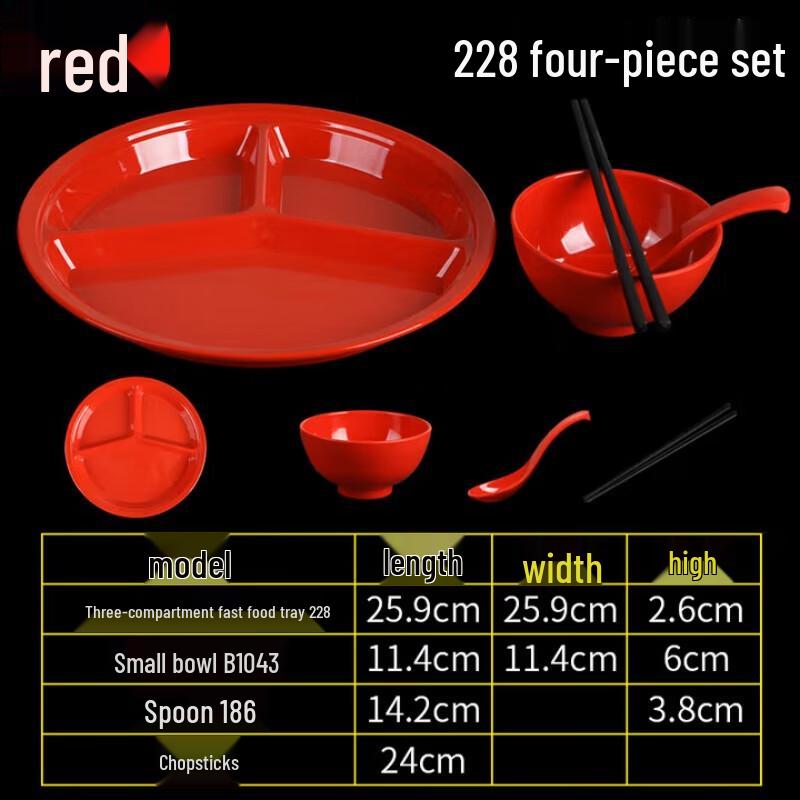 

Melamine Compartmentalized Meal Plate