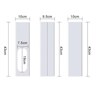 Tragbare Klimaanlage Fensterdichtungs-Hülle, 4 Stück 43-140 cm mit 130 mm Flachdüsen-Blende