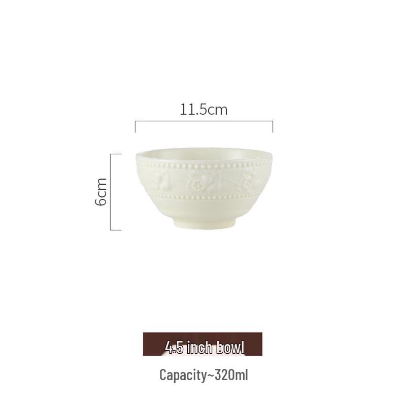 KOBACH 28-Piece Embossed Porcelain Dinnerware Set
