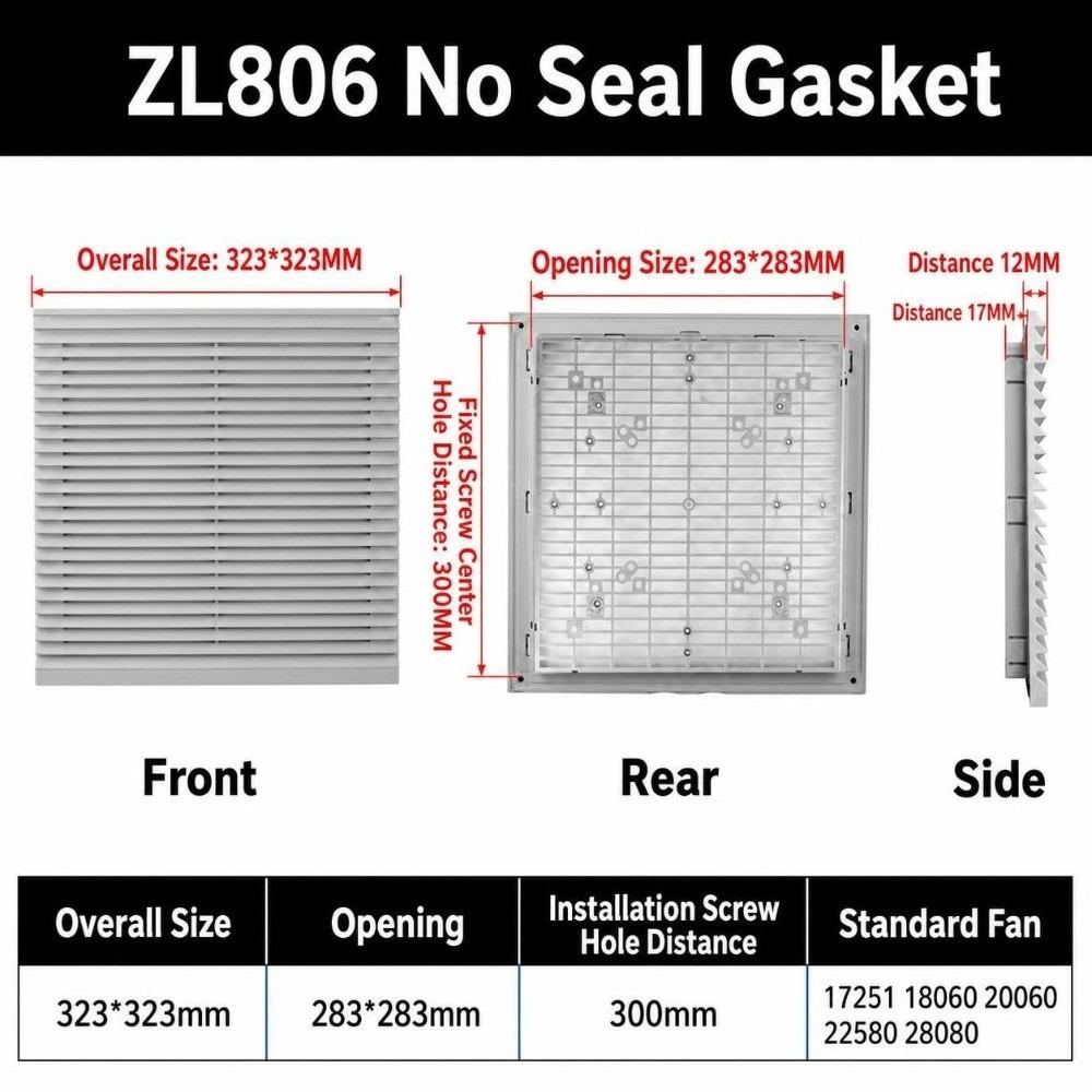 Waterproof Vent Grille ABS Fan Grille Air Ventilation System Air Vent  Fan Cooling