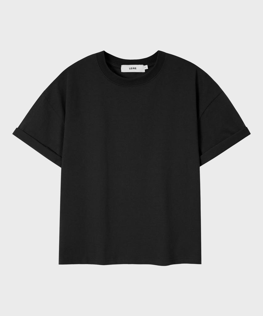 LEIRE Essential Crop T-Shirt [Black]