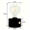 Retro LED Night Light: Rechargeable Bedside Atmosphere Lamp