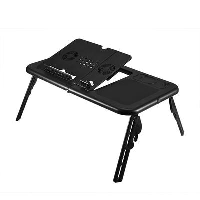 Nastavitelný Přenosný Skládací Stůl Stojan k Posteli pro Počítač Laptop Notebook PC(Černá)