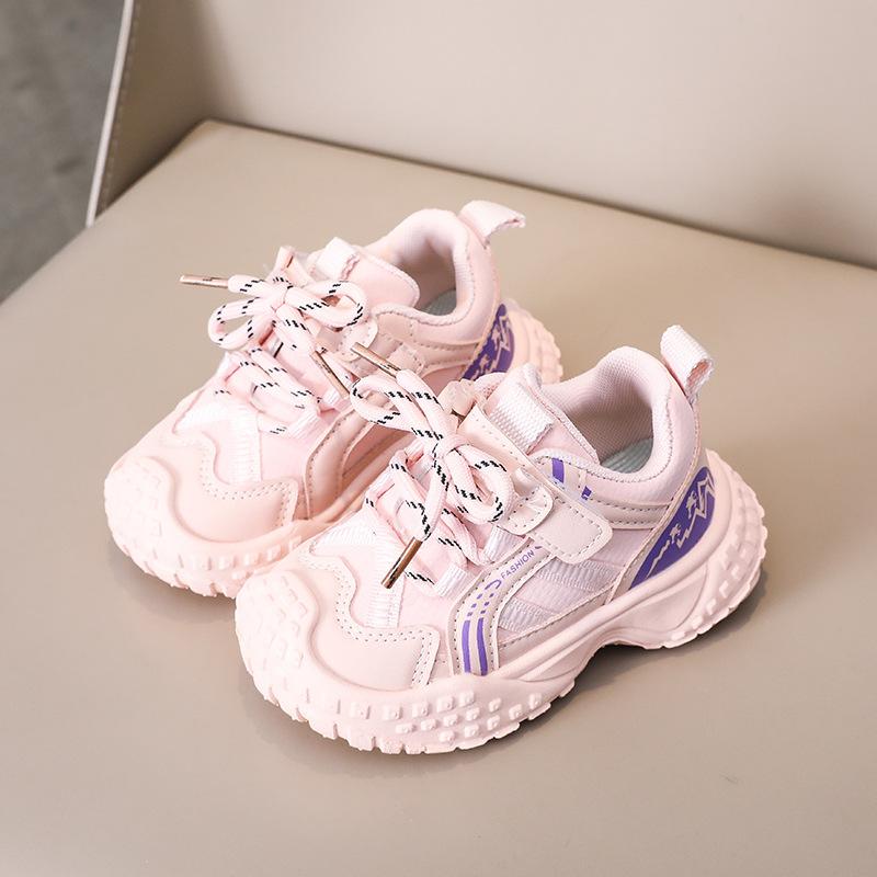 Kids Mesh Breathable Dad Shoes Soft Sole Casual Sports Sneakers For Boys And Girls Toddler Fashion Running Shoes Autumn Spring