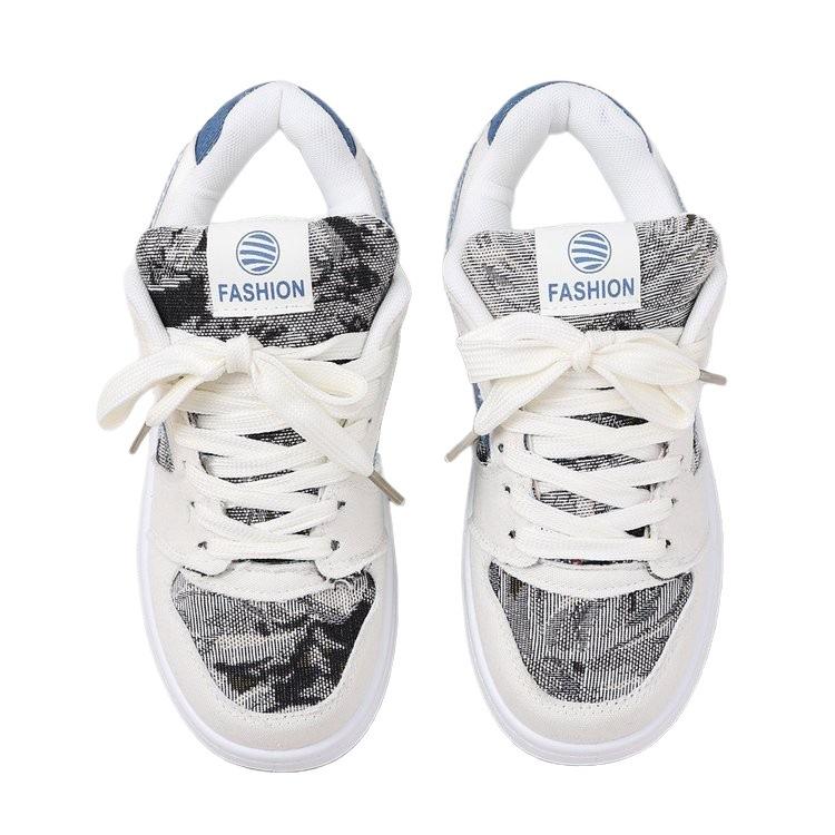 Korean Version of Niche Board Shoes Women's Autumn New Versatile College Style Sports Shoes Casual Color Matching Couple Bread Shoes