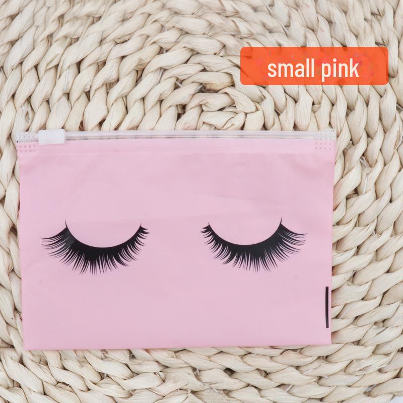 EVA Eyelash Frosted Ziplock Cosmetic Storage Bag