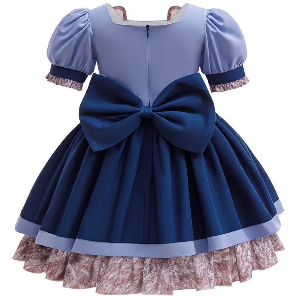 Costume Judy Hopps di Zootropolis 2 per Bambine Bambini Uniforme da Poliziotta Coniglietta con Cintura per Halloween Cosplay Carnevale Compleanno