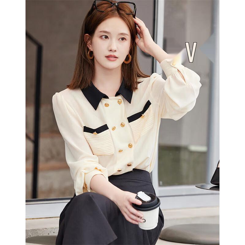 Demana Women s Commuter Chiffon Pleated Shirt S