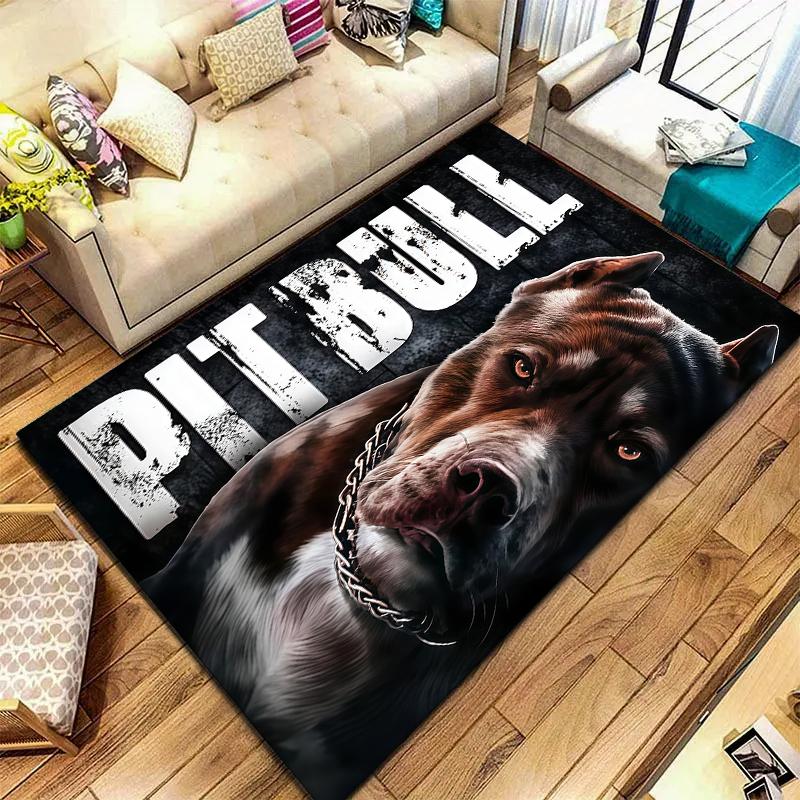 Serious Dark Animals Pattern Square Carpet,Area Rug,Carpet Rug for Living Room Bedroom Sofa Playroom Decor,Non-slip Floor Mat,Holiday Birthday Gifts