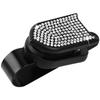 Car Sun Visor Organizer with Rhinestone Detail and Firm Grip for Eyewear and Card Storage Suitable for Most Vehicles