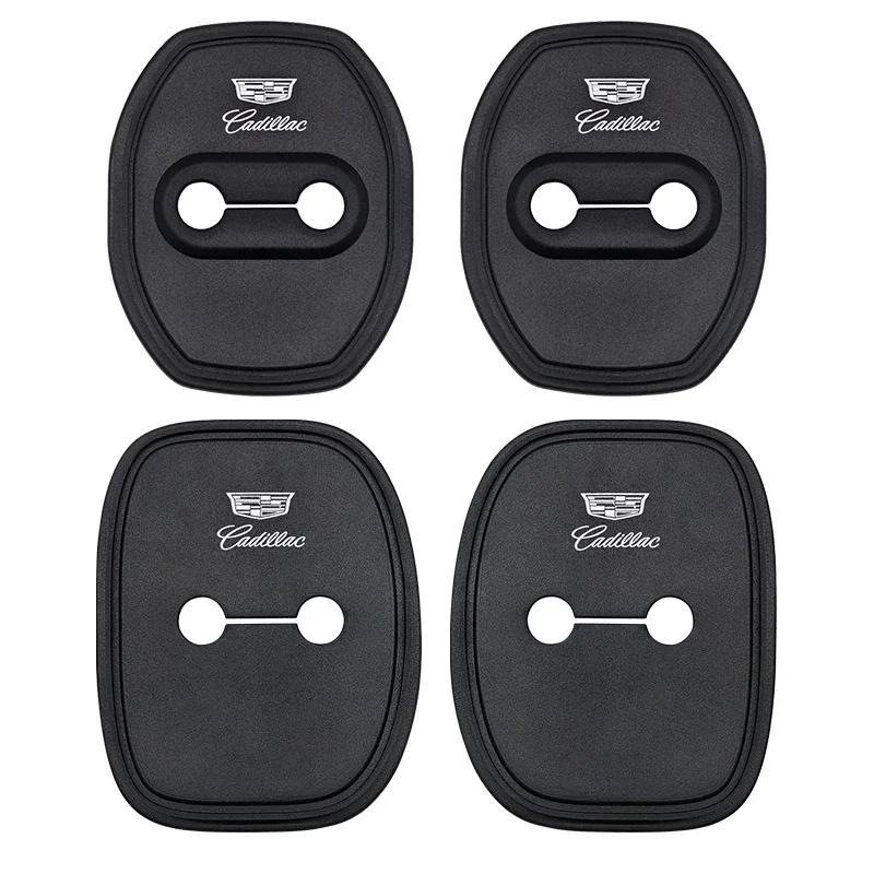 4 pieces silicone door lock buckle protective cover door protection suitable For Cadillac Escalade CT6 XT5 DTS SLS XLR ATS SRX