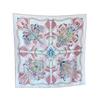 NINA SOLOR Floral Twill Mulberry Silk Scarf
