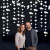 Glitter Hanging Love Streamer Romantic Wedding Garland Love Heart Hanging Curtain  Anniversary