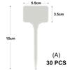 Tall White Tee Tags for Garden Plants Potted Waterproof Anti-UV T Labels Greenhouse Flower Vegetables Herb Markers Sign Stakes