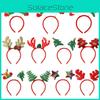 Christmas-themed Hairbands Reindeer Antlers Santa Hats And Festive Designs